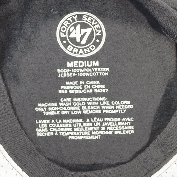 Seattle Mariners Jersey Mens Medium Black 47 Brand Shirt City Sport Baseball Fan - Picture 3 of 13